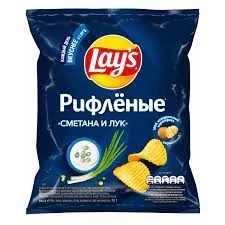 Фото для Чипсы Лейз 70гр Сметана и лук*25
