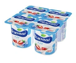 Фото для Продукт йогуртный Кампина Нежный 100гр 1.2% Клубника(БЗМЖ)*24
