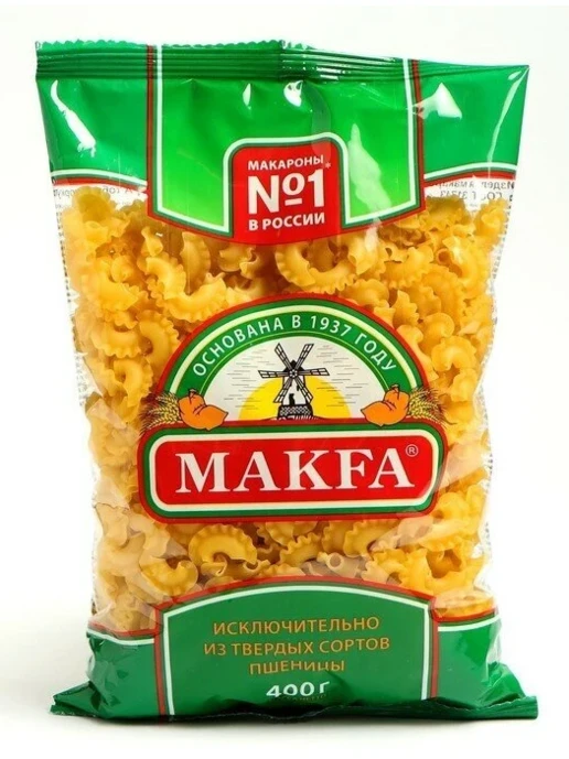 Макароны Макфа 400гр гребешки*20