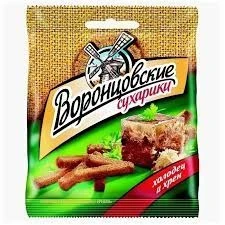 Фото для Сухарики Воронцовские 40гр Холодец с хреном*28
