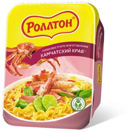 Фото для Лапша Роллтон По-Домашнему 90гр Камчатский краб контейнер*24