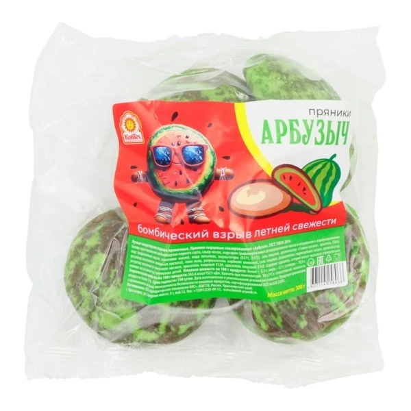 Фото для Пряник Контех 300гр Арбузыч*14