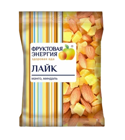 Фото для Смесь фруктово ореховая Лайк 45гр манго/миндаль Россия*24
