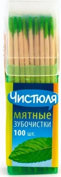 Фото для Зубочистки Чистюля 100шт мятные*6