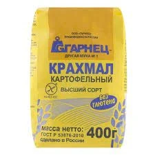 Фото для Крахмал Гарнец 400гр картофельный*6