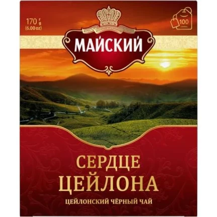 Фото для Чай Майский 100пак*1,7гр Сердце Цейлона*18