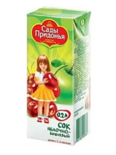 Фото для Сок Сады Придонья 200мл Яблоко/вишня*27