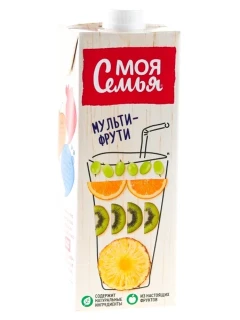 Фото для Напиток Моя Семья 0,95л Мультифрукт сокосодержащий*8