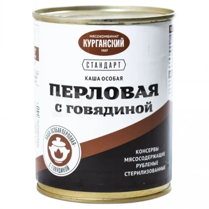 Фото для Каша перловая Стандарт этикет 340гр особая с говядиной*15