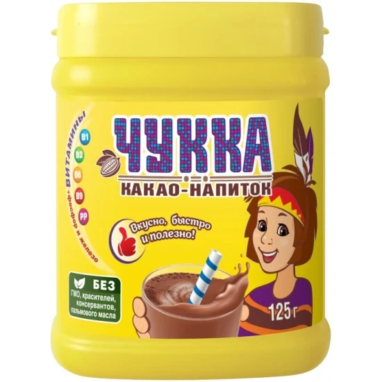 Фото для Какао напиток Чукка 125гр гранулированный*12