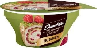 Фото для Десерт творожный Даниссимо 110гр двуслойный фисташка/малина 3,9%*6