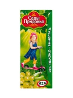 Фото для Сок Сады Придонья 200мл Яблоко/виноград*27