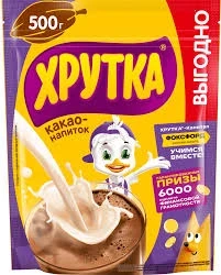 Фото для Какао Хрутка 500гр быстрорастворимый детский пакет*6