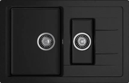 Фото для Мойка GranFest мрамор QUADRO GF-Q775KL (765х495мм) Черный