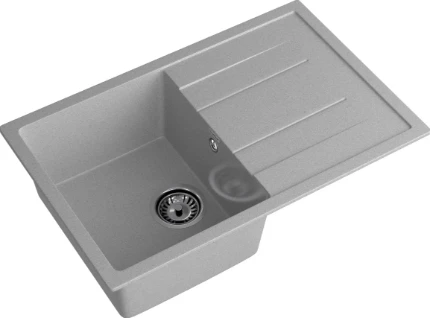 Фото для Мойка GranFest мрамор QUADRO GF-Q780L (770х495мм) Серый