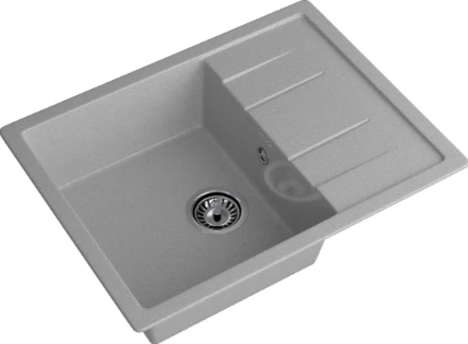 Фото для Мойка GranFest мрамор QUADRO GF-Q650L (650х500мм) Серый