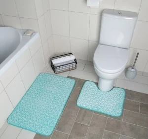 Фото для Набор ковриков для ванны и туалета ВИНЕЛЬ 40х50 см/50х80 см 2шт