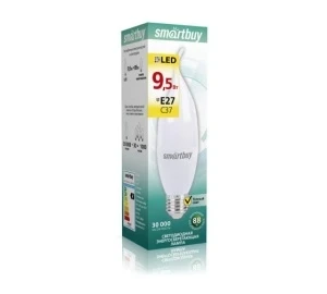 Фото для Лампа LED-свеча С37-9,5Вт 4000 Е27 Smartbuy