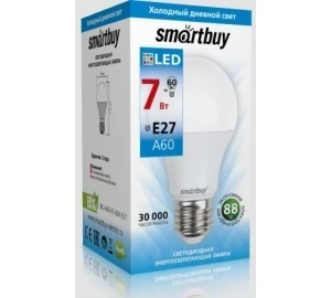 Фото для Лампа LED-А60 7Вт 6000 Е27 Smartbuy