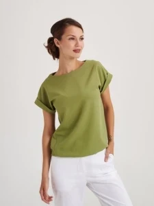 Фото для Блуза женская Бл-1019 либерти люкс кор.рук р.40 170-176(ЧЗ)