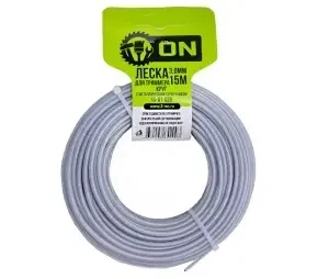Фото для Леска д/триммера "круг" 3мм 15м армированная 15-01-029