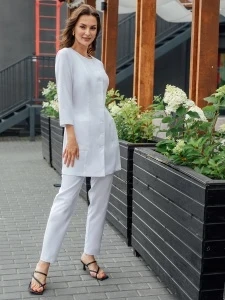 Фото для Блуза женская Бл-362 либерти люкс рук.3/4 р.44 158-164(ЧЗ)