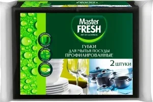 Фото для Губка для посуды Black профильные Master FRESH 2 шт 1/50