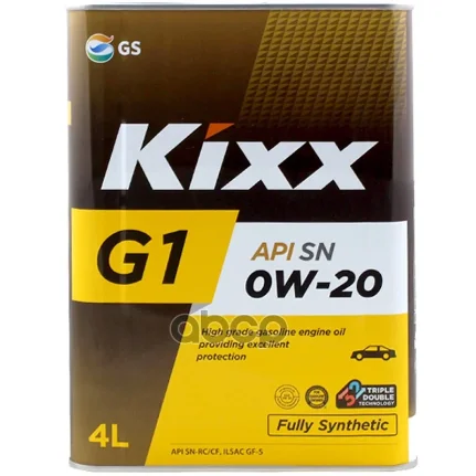 Фото для Kixx Масло Моторное 0w20 Sp/Sn/Cf 4l Kixx G1 Синтетика L205544te1