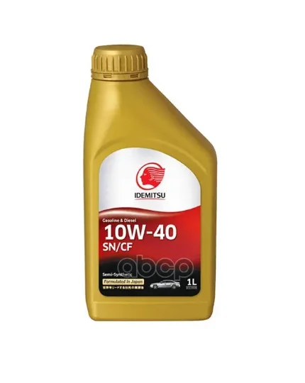 Фото для IDEMITSU Масло Моторное 10w40 Sn/Cf S-S 1л. Idemitsu Полусинтетика 30015045-724