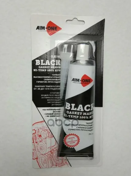 Фото для Герметик-Прокладка Силиконовый (Черный) 85 Гр. Aim-One Gm-Bk0085 AIM-ONE арт. GM-BK0085