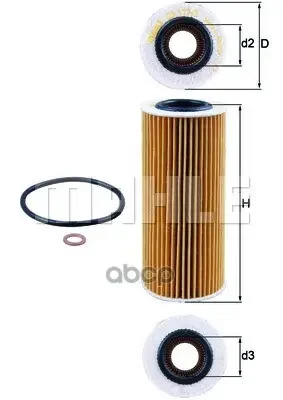 Фото для Фильтр Масляный (Вставка) 11427805408 Knecht Ox177/3d Mahle/Knecht арт. OX177/3D