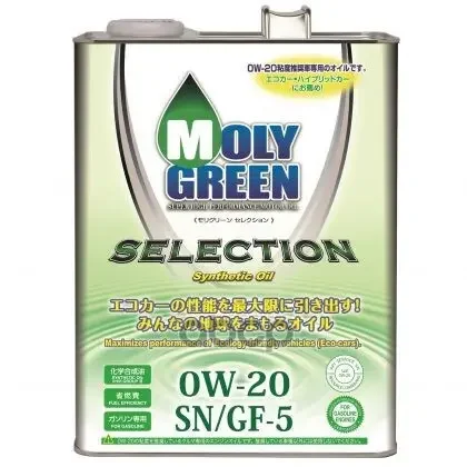 Фото для MOLYGREEN Масло Моторное 0w20 Sn/Gf-5 4л. Molygreen Selection
