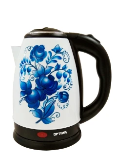 
Чайник OPTIMA EK-1801GZ ГЖЕЛЬ нерж.(1,8л,диск)