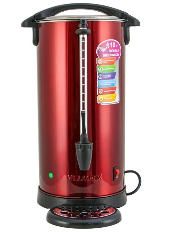 
Бойлер WILLMARK WWB-1021S красный (1200 Вт., объем 10,0 л)