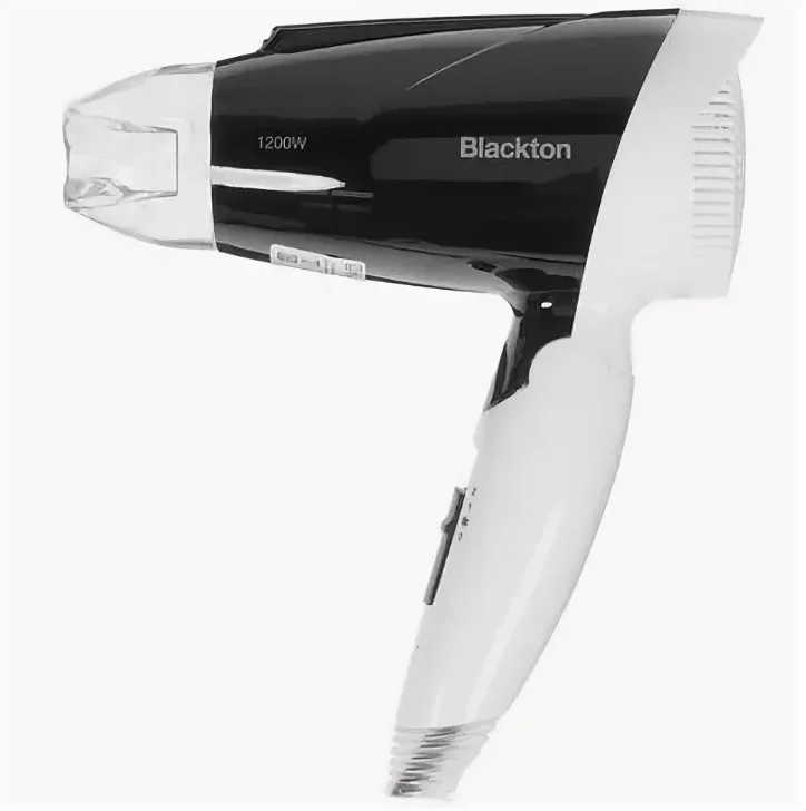 Фен Blackton Bt HD1204М Черно-белый (1200Вт,2 реж,склад.ручка)