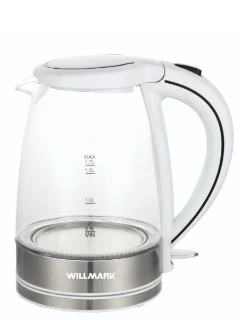 Фото для Чайник WILLMARK WEK-1737GS Новинка!! (1,7л, пов. на 360гр, LED)
