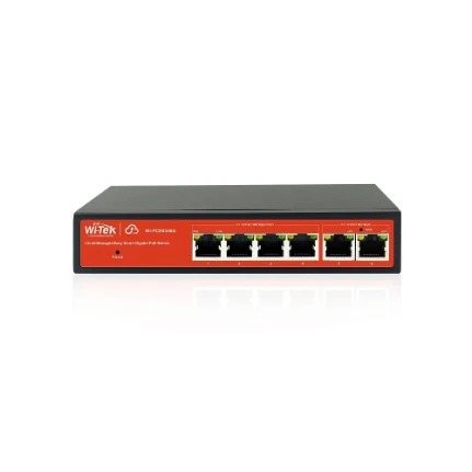 Фото для WI-PCES306G настраиваемый гигабитный коммутатор PoE 60Вт, порты 4 PoE GE + 2 Uplink, Easy Smart