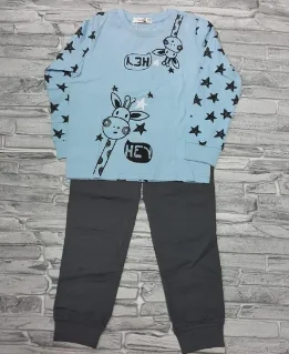 Пижама для мальчика "Жирафик" 98,110,122 хлопок