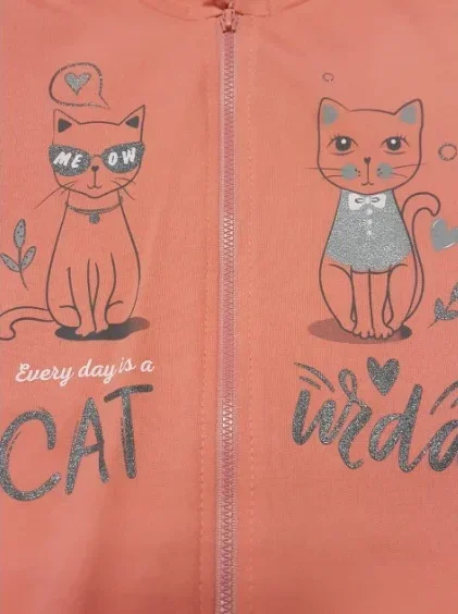 Комплект для девочки "Коты"