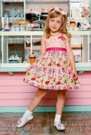 Фото для Платье для девочки дошкольного возраста "Сластена" 110,116,,122 поплин