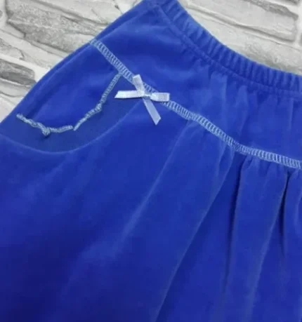 Велюровая юбка для девочки