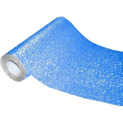 Фото для Пленка самоклеящаяся deVENTE с блестками 45х100см лазурно-синяя