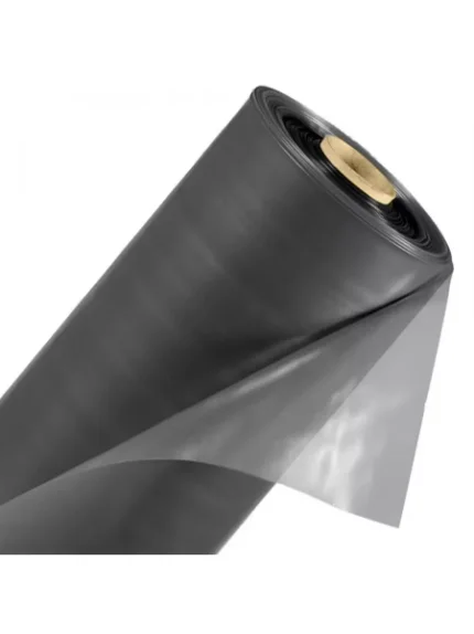 Пленка ПВД рукав техническая темно-серая/черная 1500 мм*100мкм (рулон 25 метров)