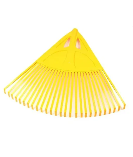 Фото для Грабли веерные PROTEX "УМЕЛЕЦ" желтые веер 60 см, без черенка (под 25мм) УЦЕНКА