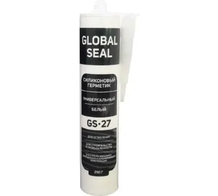 Фото для Герметик силиконовый белый универсальный Global Seal 290гр