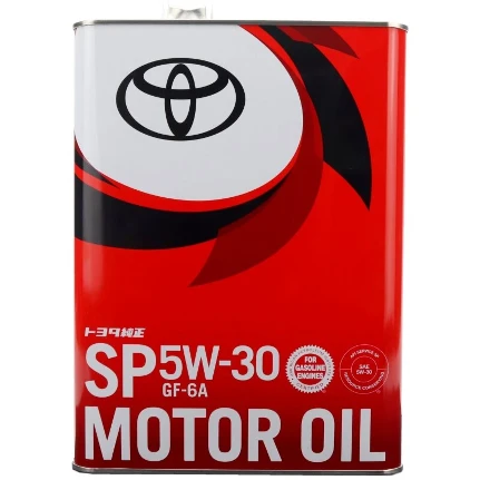 Фото для Масло моторное Toyota Motor Oil 5w30, синтетическое, API SP, ILSAC GF-6A, для бензинового двигателя, 4л, арт. 08880-13705
