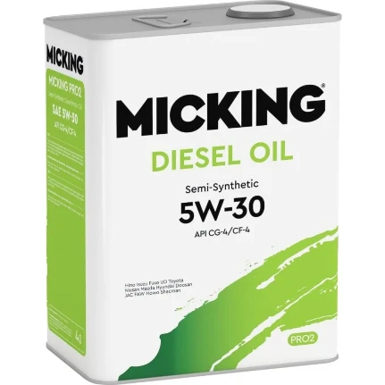 Фото для Масло моторное Micking Diesel Oil PRO2 5w30, полусинтетическое, API CG-4, для дизельного двигателя, 4л, арт. M1212