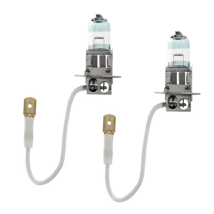 Фото для Лампа галогенная PIAA Night Tech H3 (PK22s, T12), 12В, 55Вт, 3600К, комплект 2 шт