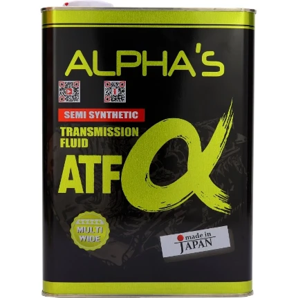Фото для Масло трансмиссионное ALPHA'S ATF Wide 3-D, полусинтетическое, универсальное, для АКПП, 4л, арт. 792401