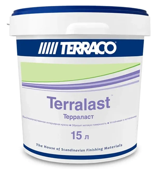 Водоэмульсионная краска для наружных и внутренних работ TERRACO TERRALAST